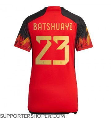 Belgien Michy Batshuayi #23 Hemma Matchtröja Dam VM 2022 Kortärmad
